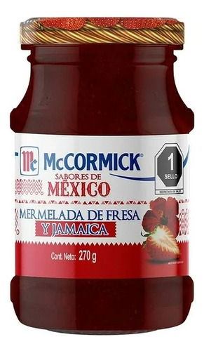 Mermelada Mccormick Sabores De México Fresa Y Jamaica 270 G
