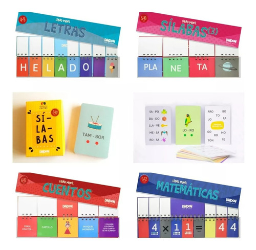Imagen 1 de 9 de Libros Y Cartas Infantiles Para Aprender Jugando