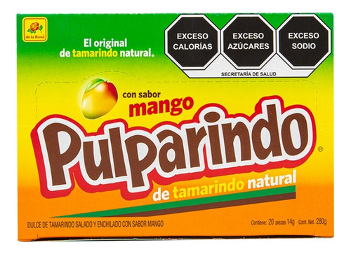 Pulparindo 20 Piezas Mango Dulce Enchilado