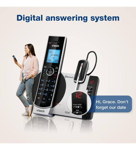 Teléfono Inalámbrico Vtech Connect To Cell Ds6771-3 Dect 6.0