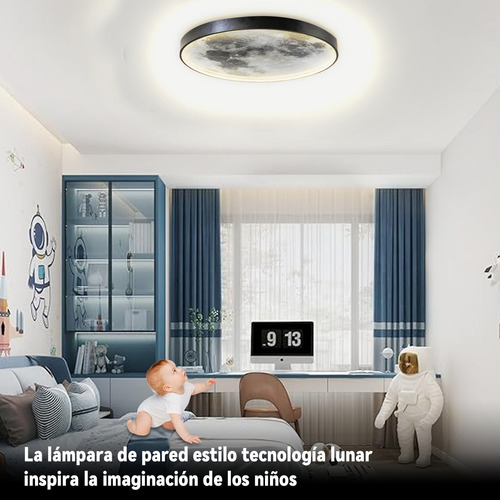 Lámpara De Pared Led Decorativa De Techo Moderna De Luna