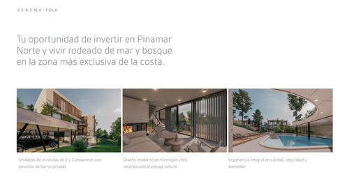 Departamento En Venta 3 Ambientes Pinamar Norte