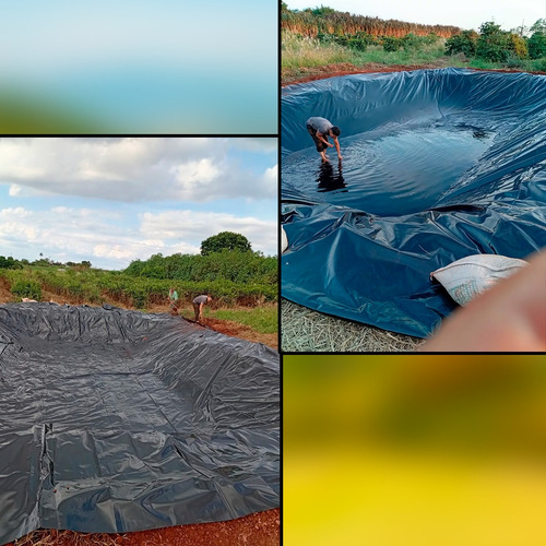 Lona Manta Geomembrana Tanque Cisterna Viveiro 12x25 / 25x12