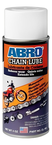 Lubricante Cadenas Motocicletas Bicicletas Chain Lube Abro