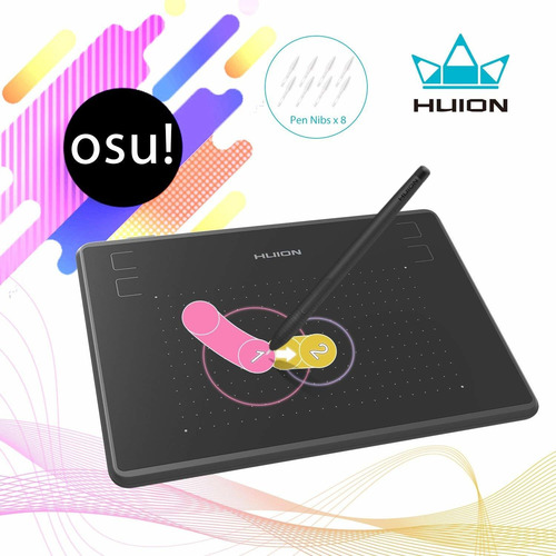 Tableta Gráfica Huion H430p Con 4096 Pluma Presión 4 Short
