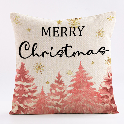 Juego De 4 Fundas De Almohada De Papá Noel Con Forma De Alce