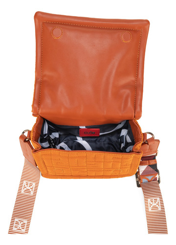 Bolsa Crossbody Cloe Jibiazli Mediano Color Naranja