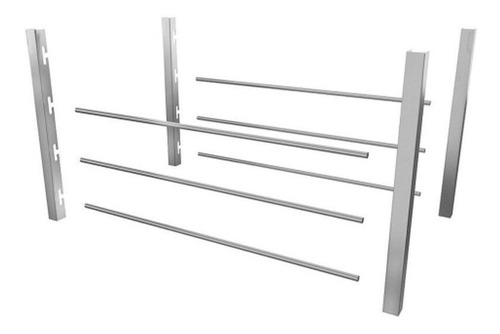Imagem 1 de 4 de Suporte Para Churrasqueira De Inox Para Espetos, Grelha 55cm