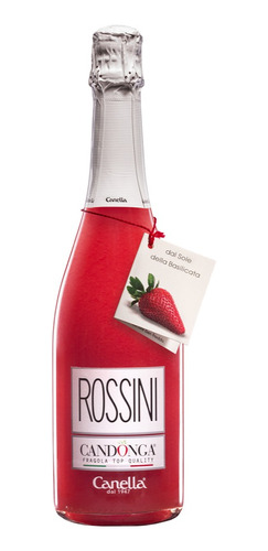 Aperitivo Rossini Canella 750 Ml Vino Espumoso Con Fresa