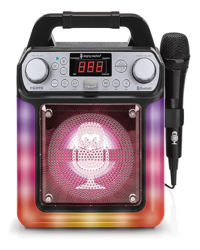 Mini Máquina De Cantar Karaoke Portátil Sml652bk Hdmi G...