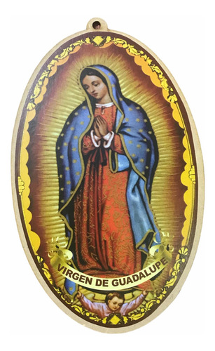 Retablo Madera Virgen Guadalupe