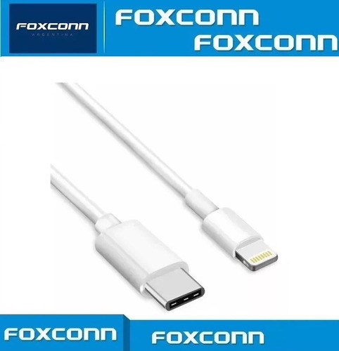 Cable 2 Metros Foxconn Original Para Iphone 6 7 8 X Se Xr Blanco