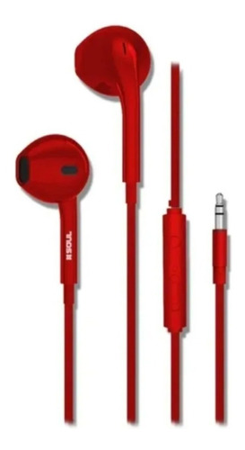 Auriculares Soul S389 Manos Libres In Ear Blanco O Negro Color Rojo
