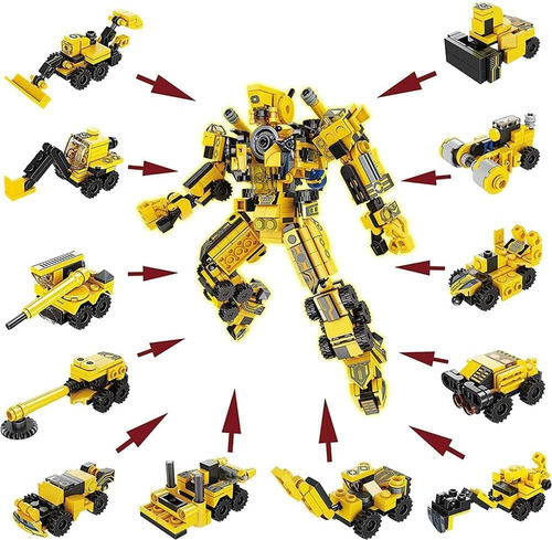 Enhana 25 En 1 Bloques De Construcción Robot De Ingeniería A