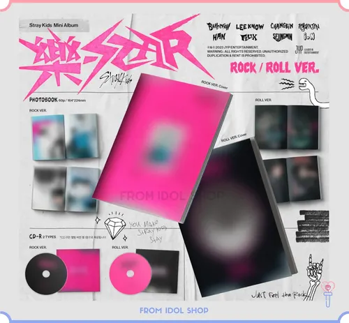 Stray Kids Mini Álbum Rock Star (roll + Rock Set) Ooxx