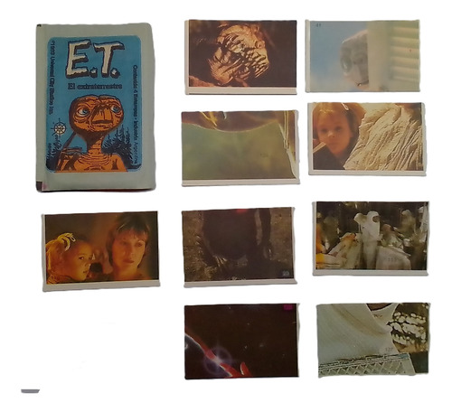 Figuritas Et El Extraterrestre Lote X 9 Et Escenas De La Pelicula (Usado)