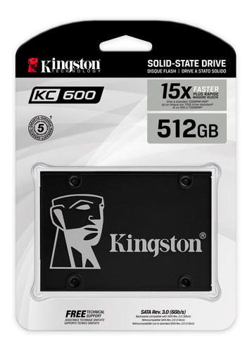 Disco Ssd Kingston 512gb Kc600 15xfaster | Lifemax