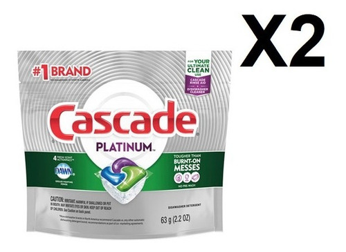 Imagen 1 de 3 de Lavaplatos Cascade Platinum Pacs 4 Pk