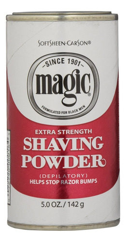 Magic Polvo De Afeitar Rojo Extra Fuerte 5 Oz (paquete De 4)