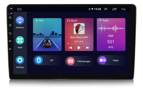 Stereo Pantalla 9 Tactil Gps Android Bt Volante Car Play
