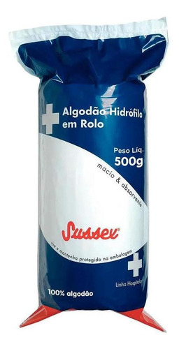 Algodão Rolo Hidrófilo 500g