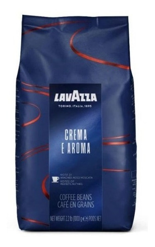 Café Lavazza En Grano Crema Y Aroma 1kg  40arábica/60robusta