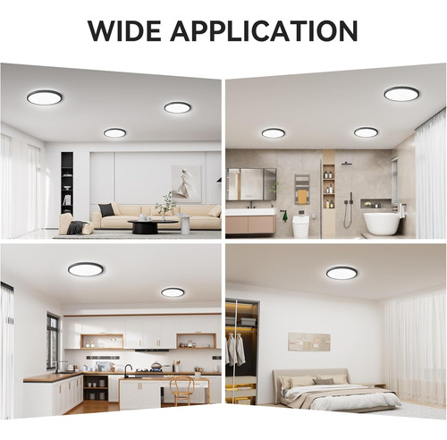 Luz Led Techo 12in Blanco,fácil Instalación Ahorro Energía
