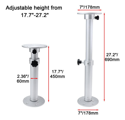 Artilife Soporte Pedestal Mesa Base Ajustable Para Marina