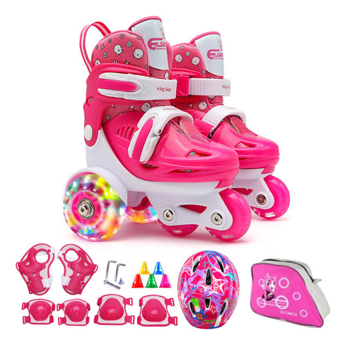 Set De Zapatos De Patinaje, Almohadillas, Zapatos Para Princ