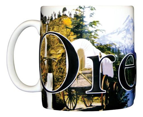 Americaware Smore01 Oregon Taza Con Relieve A Todo Color De 