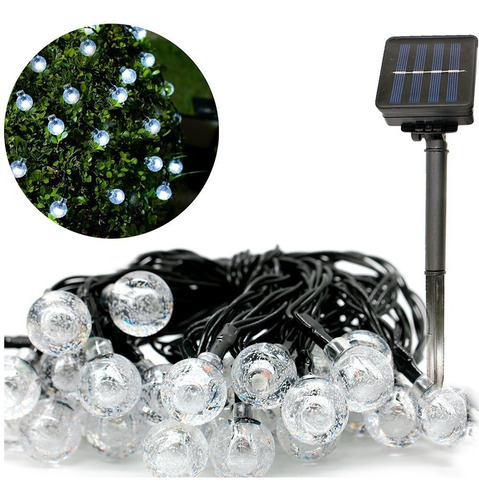 Guirnalda De Luces Solares P Exterior Decorativa 6m 50led