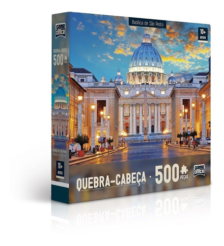 Quebra-cabeça 500 Peças - Basílica De São Pedro - Itália