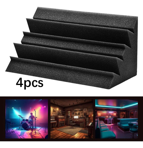 4pcs Paneles De Pared De De Espuma Acústica 30 Cm