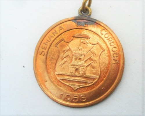 Llavero Cordoba Antiguo Escudo Insignia Medalla Semana 1958