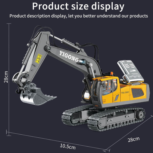 1:20 Rc Excavator 2.4g Rem Control Ingeniería Coche