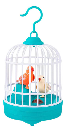 Mini Juguete Para Pájaros Cantando, Jaula Para Pájaros