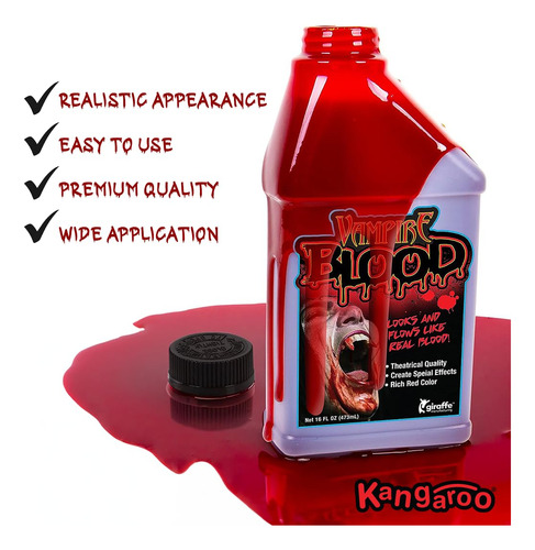 Canguro De Sangre Falso Para Maquillaje De Efectos Especiale