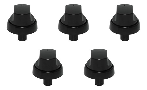 Perillas Negras Cocina Escorial Master Palace 6mm Kit X5 !!!