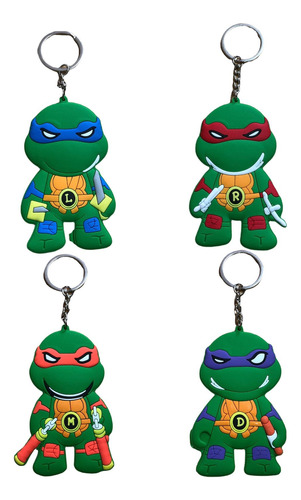 Llaveritos Planos 2d Tortugas Ninjas Donatello Rafael