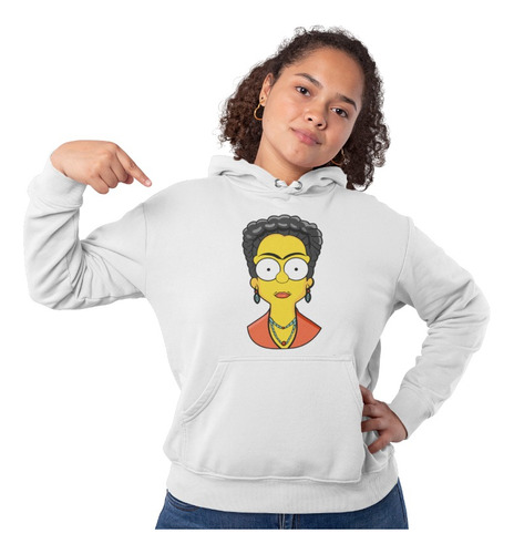 Sudadera Algodon Premium: Frida Simpson 