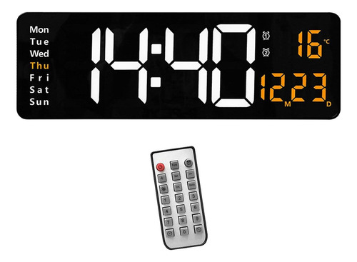 Reloj De Pared Digital De 15 Usb Pantalla De Dos Colores