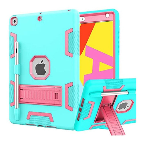 iPad 7th Generation Case, iPad 10.2 2019 Case, Hybrid Shockp