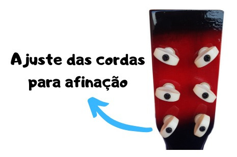 Imagem 7 de 8 de Mini Violão Madeira Infantil Acustico Luxo - Promoção