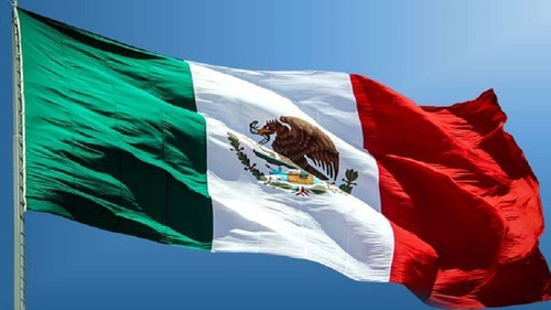 Imagen 1 de 6 de Bandera De Mexico Monumental De Intemperie 3x5