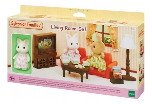 Sylvanian Families Sala De Estar Com Irmã Gato+brinde-epoch