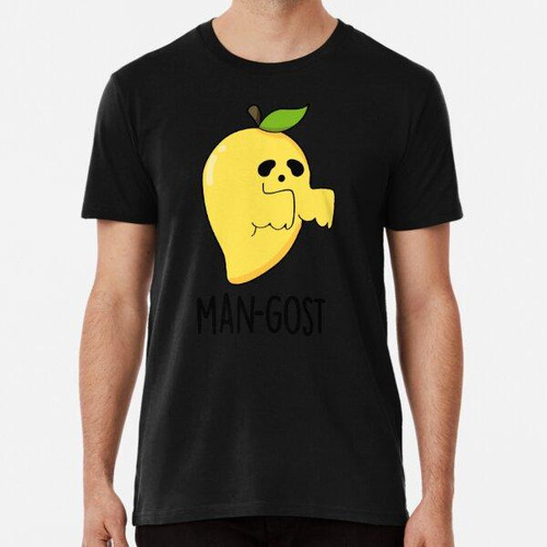 Remera Man-gost Halloween Funny Mango Fruit Ghost Puns Algod