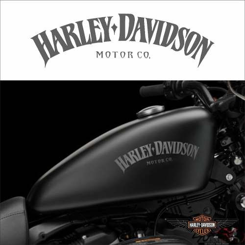 Adesivo Harley Davidson Iron 883 Cinza Prata