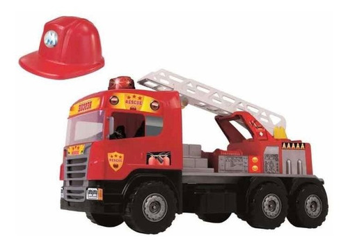 Caminhão Bombeiro Sirene Com Sons E Luzes 5056-magic Toys