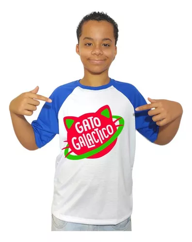 Camisa Camiseta Gato Galactico r Personagem Club Miau