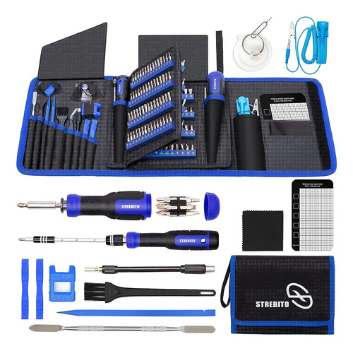 Set D/destornilladores Strebito 191 En 1 C/estuche - Azul